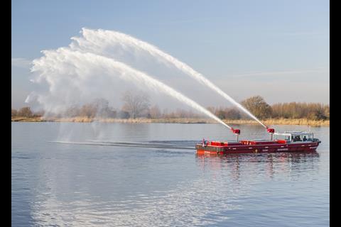 Amsterdam's 'Jan van der Heyde IV' is equipped with two 180 m3 per hour pumps